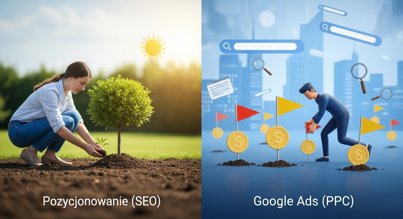 Co różni pozycjonowanie stron w Google od płatnych reklam w Google?