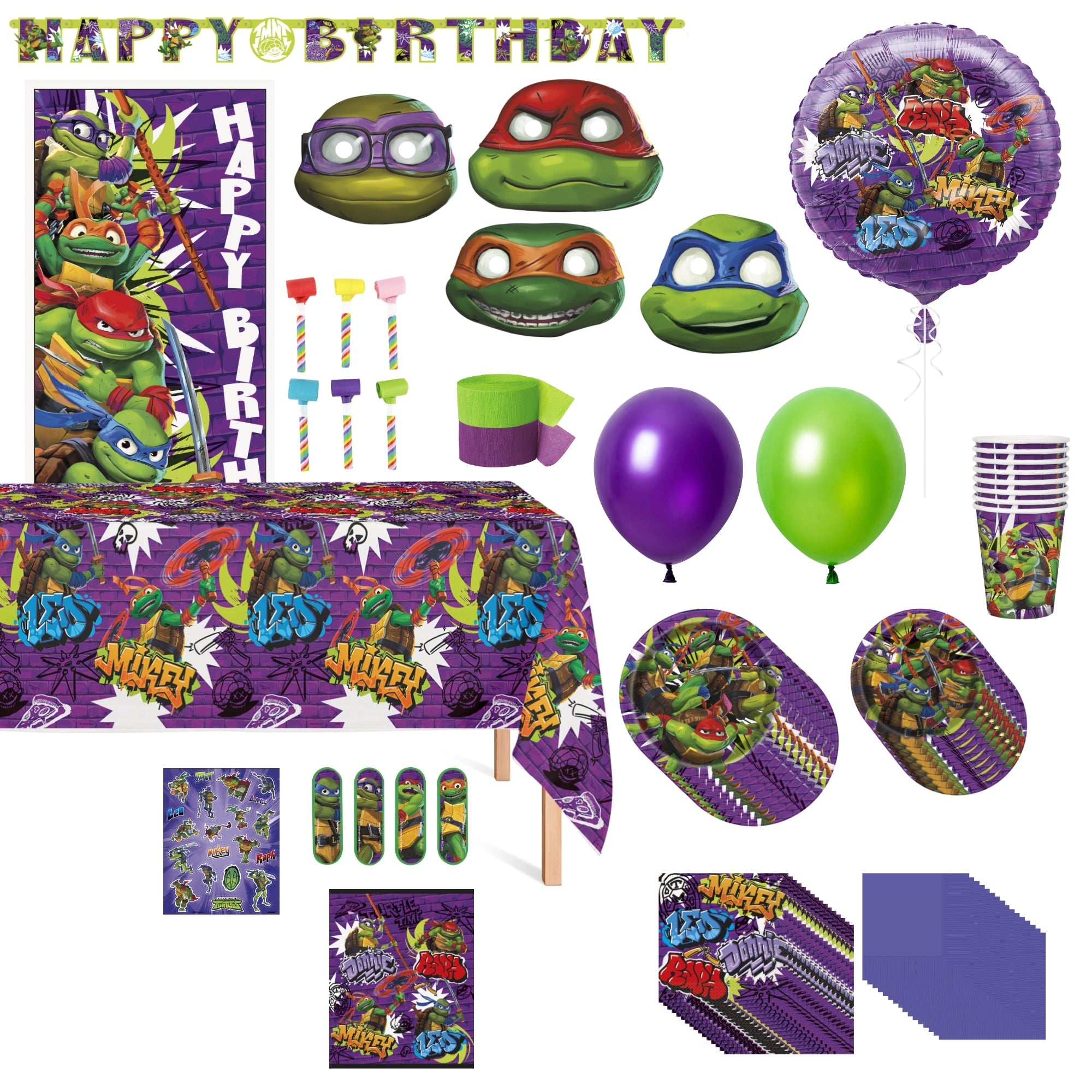 Ultimate Teenage Mutant Ninja Turtle Party Kit