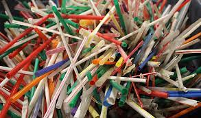Plastic straw pollution