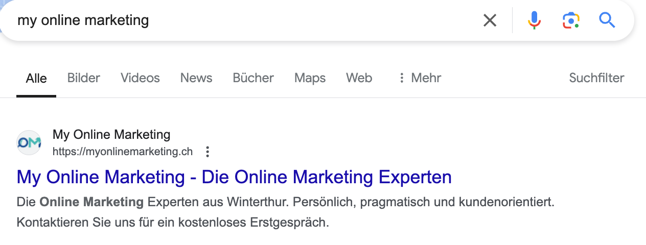 Beispiel für ein SEO-optimiertes Snippet