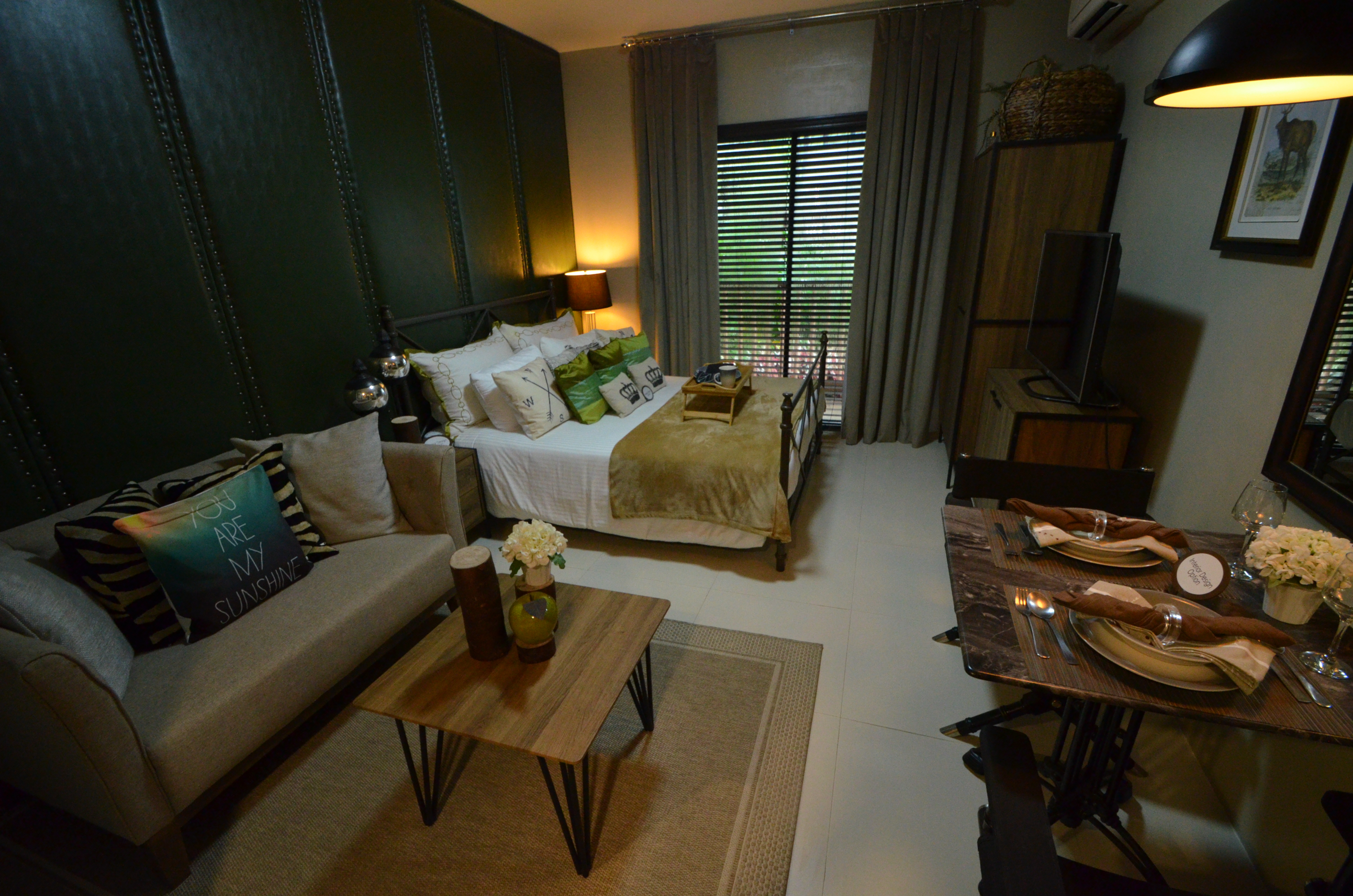 Sample interior set up of Alpine Villas one bedroom condo | one bedroom prime luxury condo in tagaytay