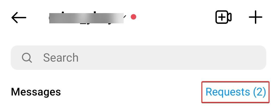 Direct messaging requests