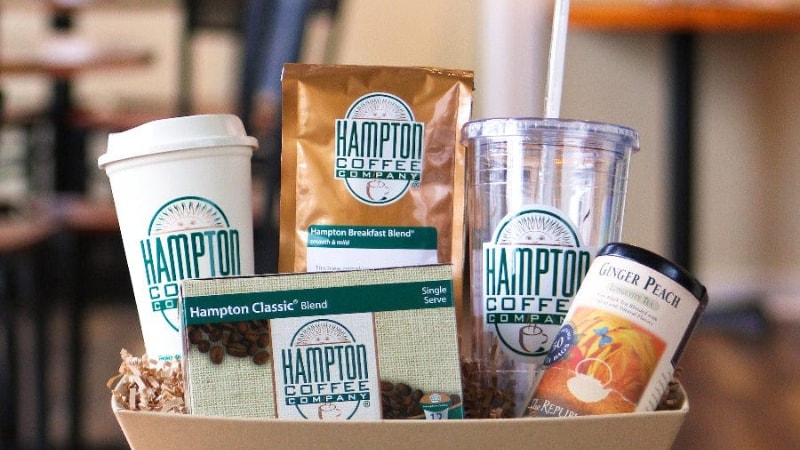 Employee care package with coffee 