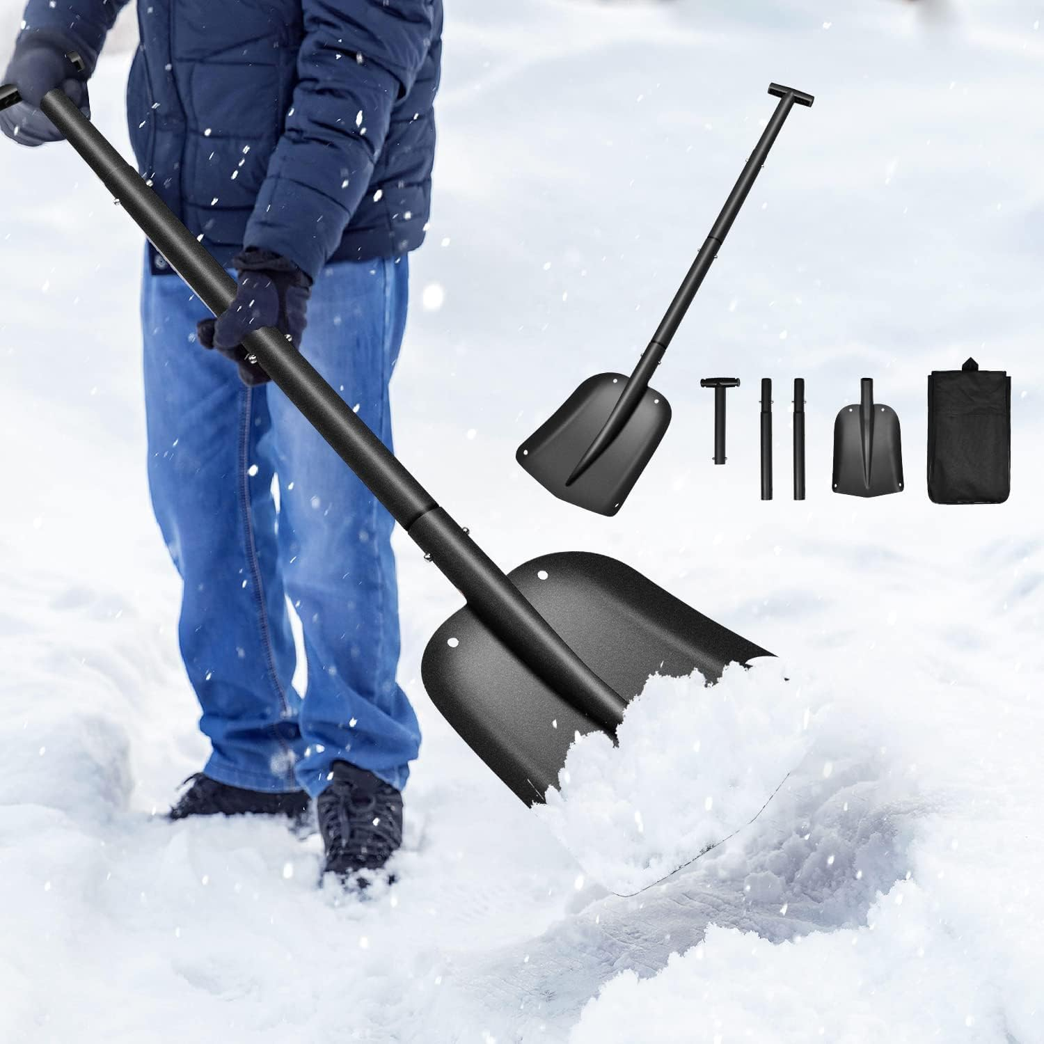 Lightweight snow shovels for quick snow removal