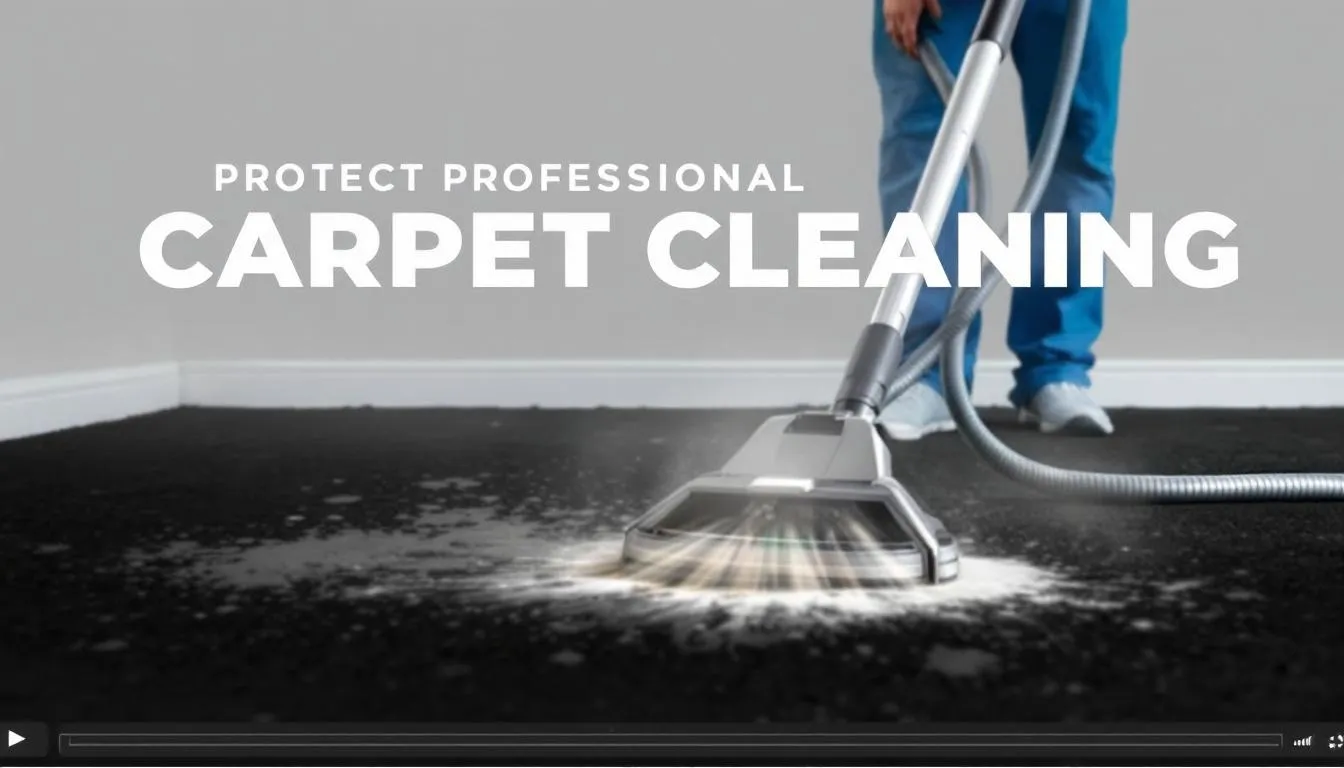 A professional carpet cleaner at work, showcasing the importance of professional carpet cleaning.