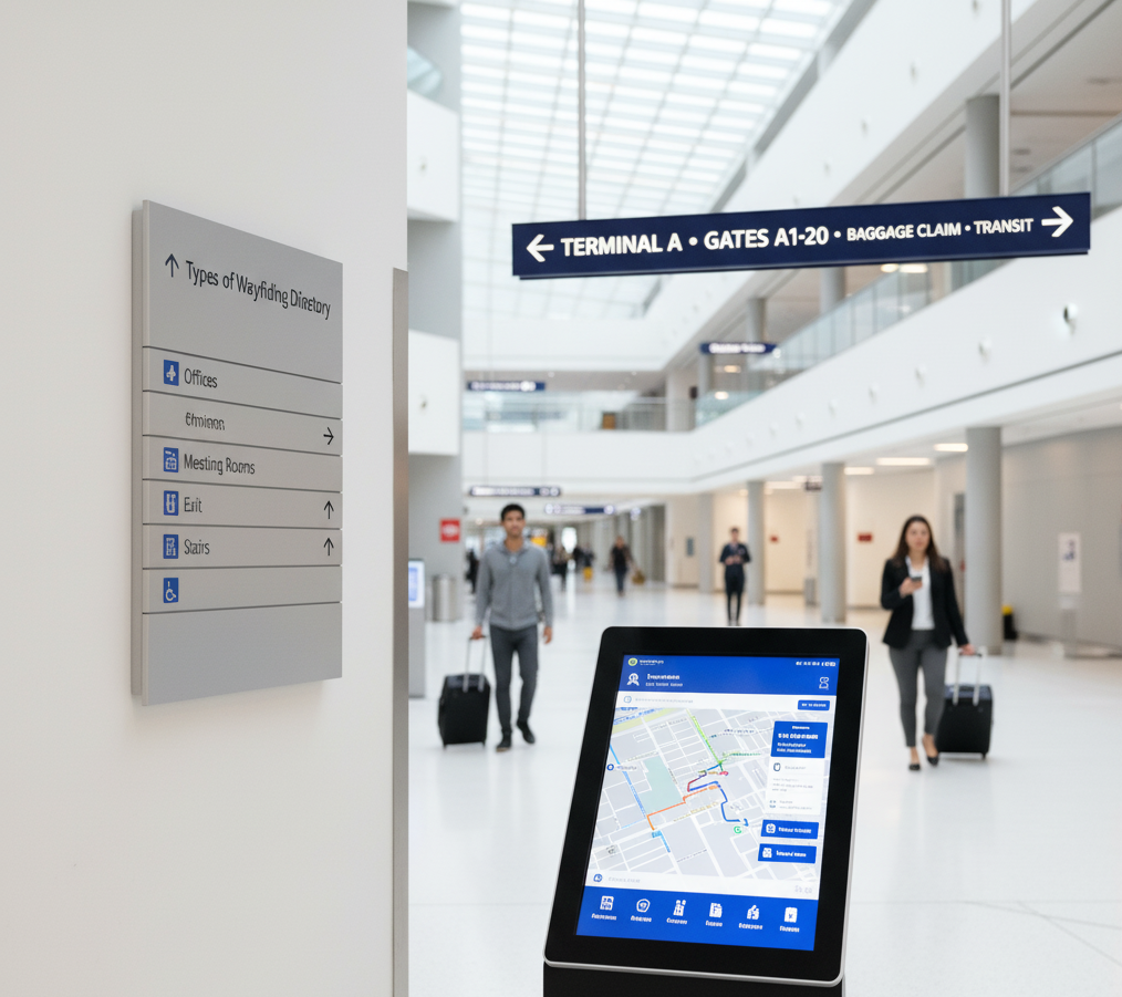 What is Wayfinding Signage? 2 types of wayfinding signage
