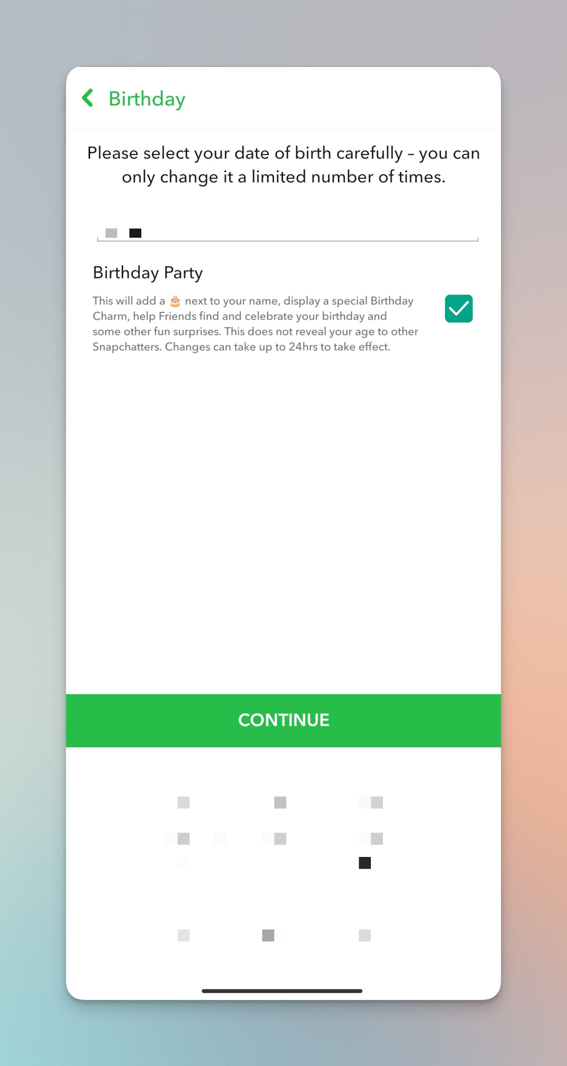Remote.tools shows the birthday page (along with birthday year) on Snapchat account 
