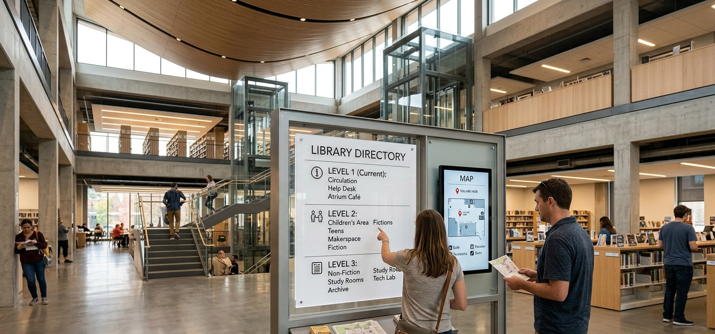 6 Best Digital Signage Software Companies for Library Displays in 2026 3 library wayfinding displays