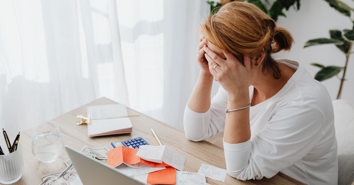 Frustrated influencer overwhelmed with receipts asking do influencers pay taxes on gifts and fan tips.