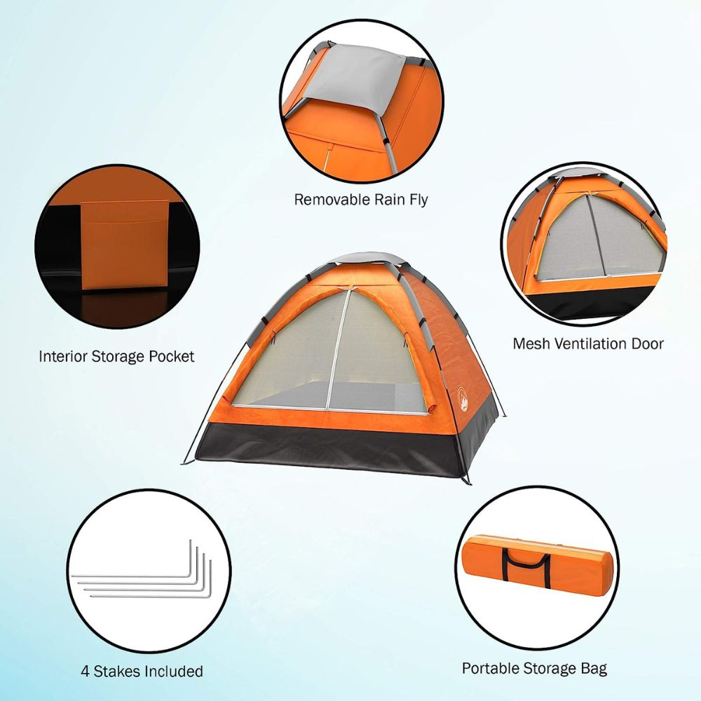 Wakeman 2-Person Camping Tent