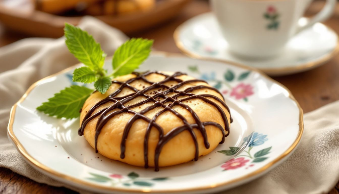 Mini ciasteczka z czekoladą, idealne do kawy.