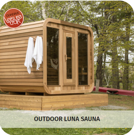 Outdoor Luna Sauna with amazing features from Airpuria.