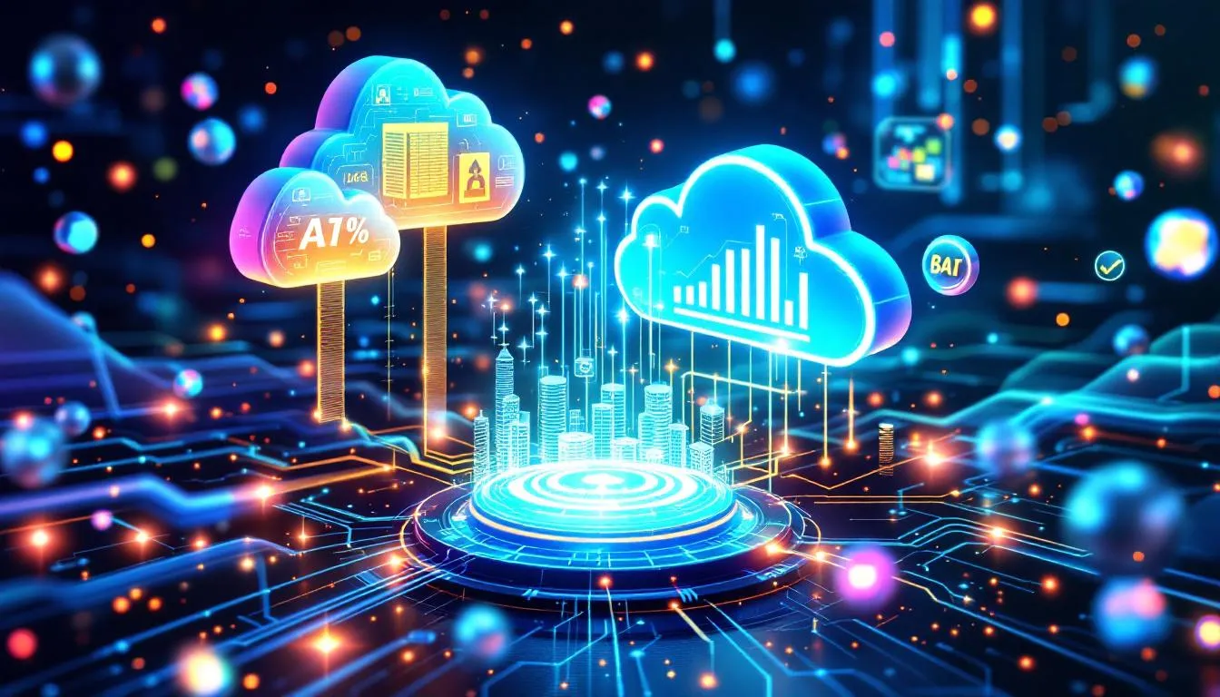 A digital transformation scene in the insurance industry showcasing technology in action.