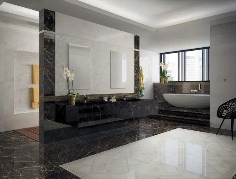 Versace Tiles: Emote collection, available at EMC Tiles.