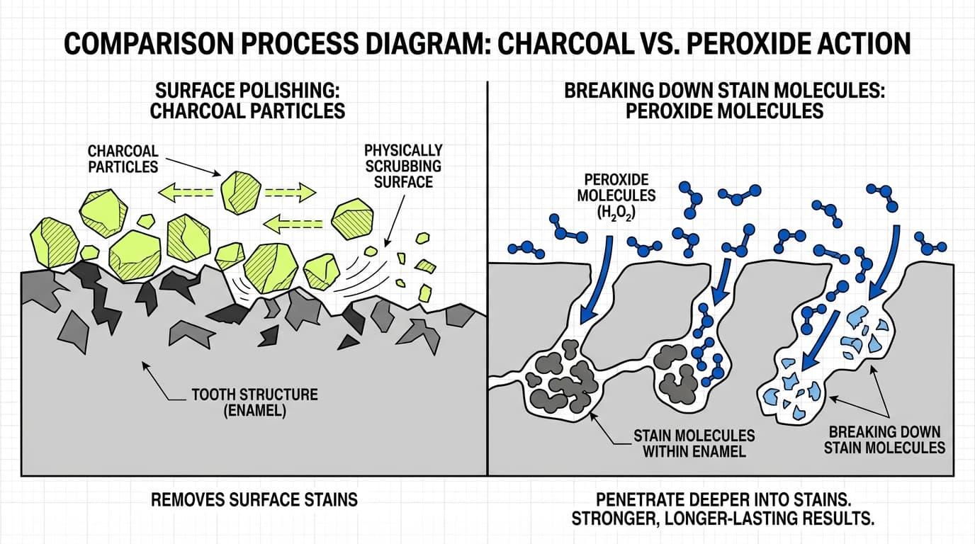 How Does Activated Charcoal Chemically and Physically Whiten Teeth?