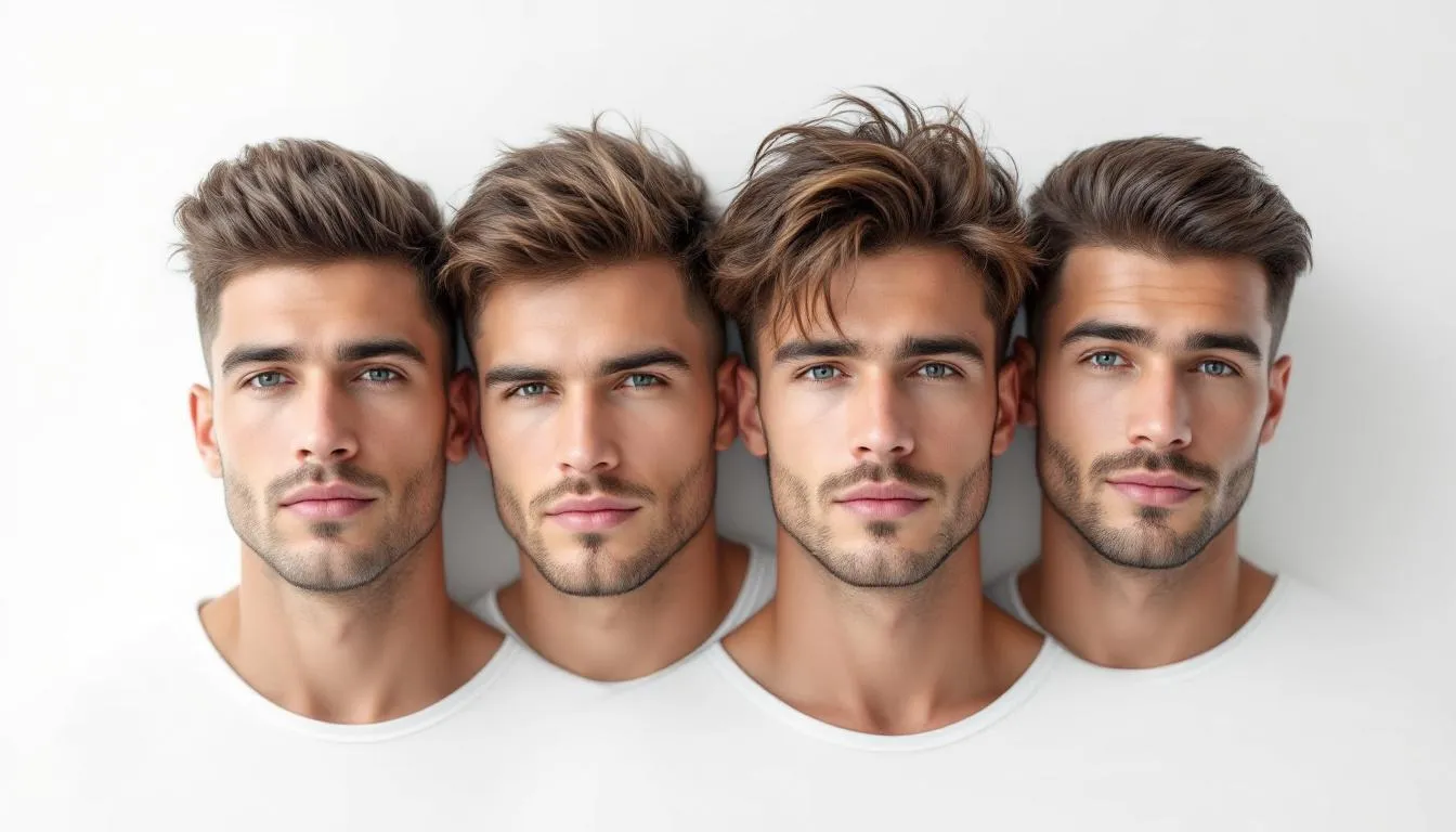 Different hair length categories for men, showcasing hairstyles for men.