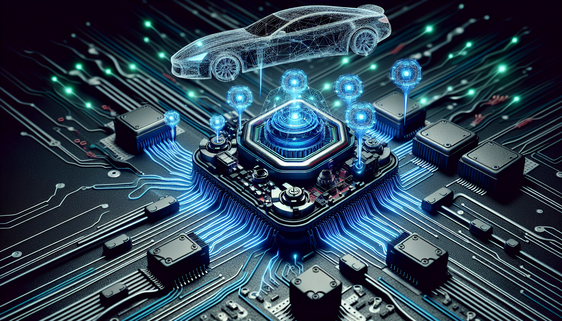 Illustration of electronic control units in vehicles