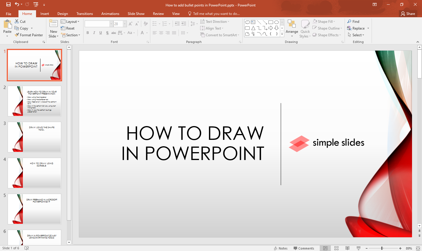 How To Draw With Powerpoint