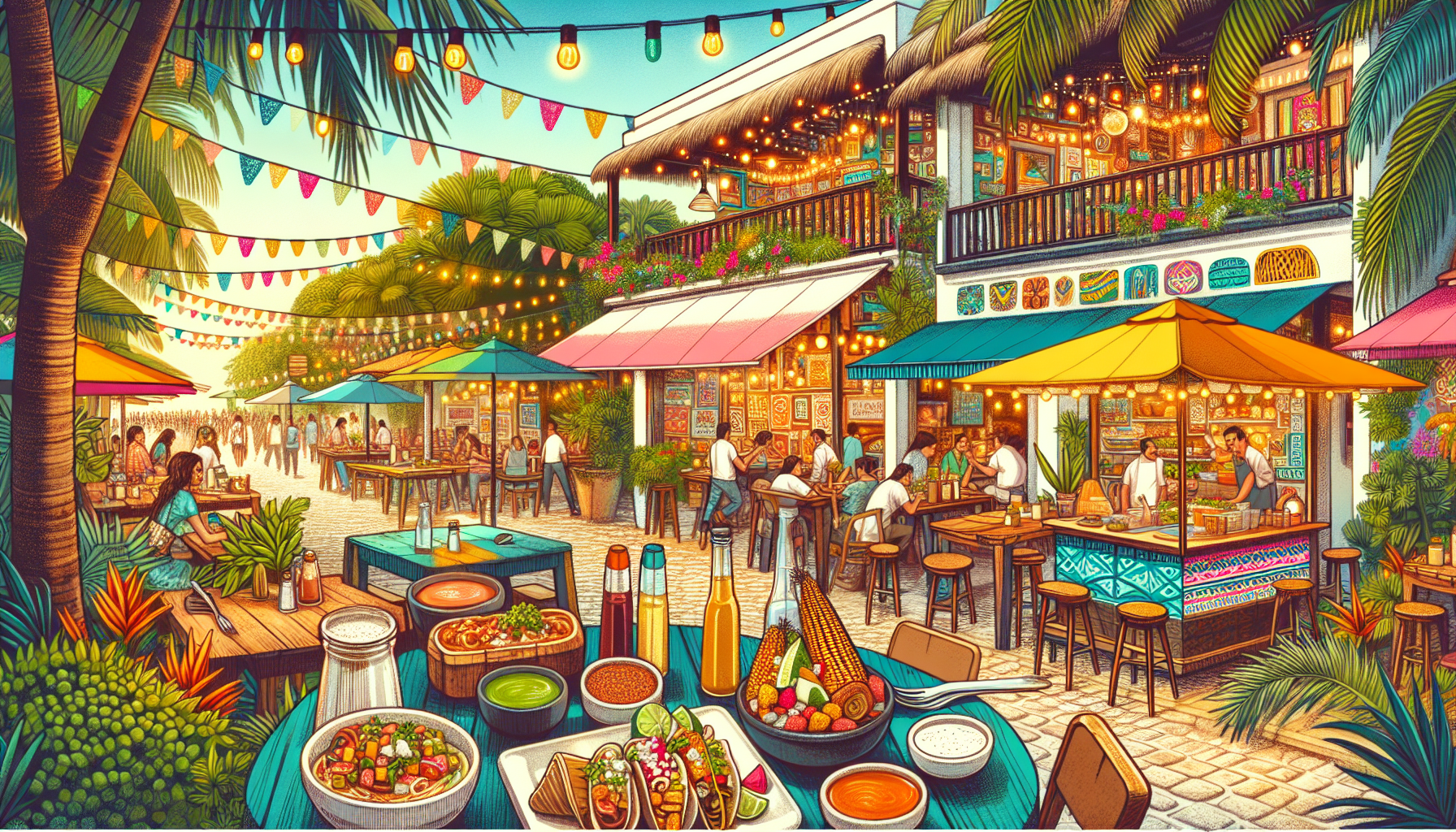 Food and dining expenses in Tulum, showcasing local dining options.