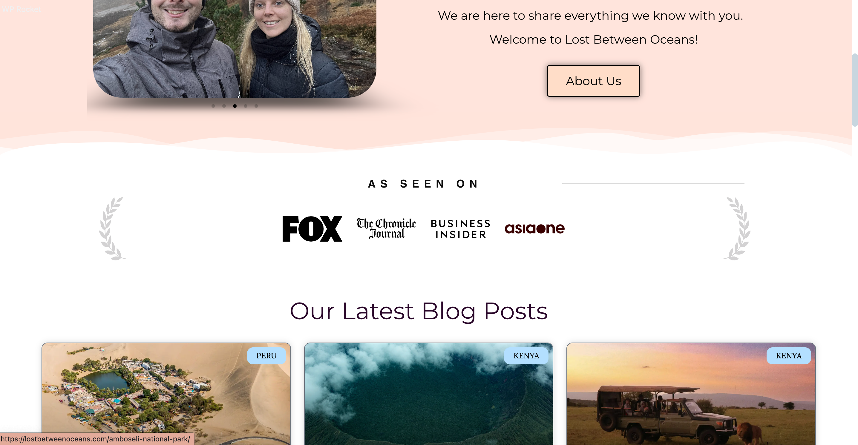 The Trust Badge on our homepage.