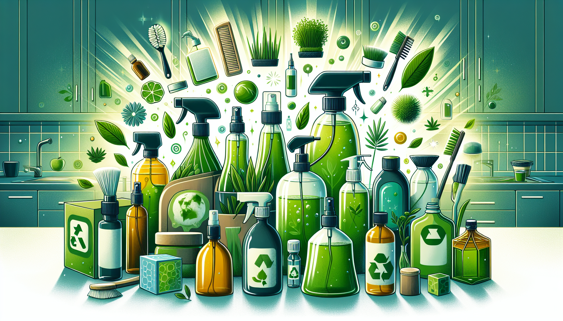 Eco-friendly cleaning products for home cleaning