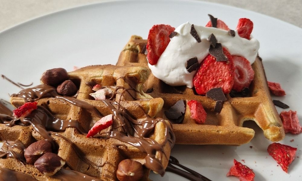 Protein Waffeln mit leckeren Toppings