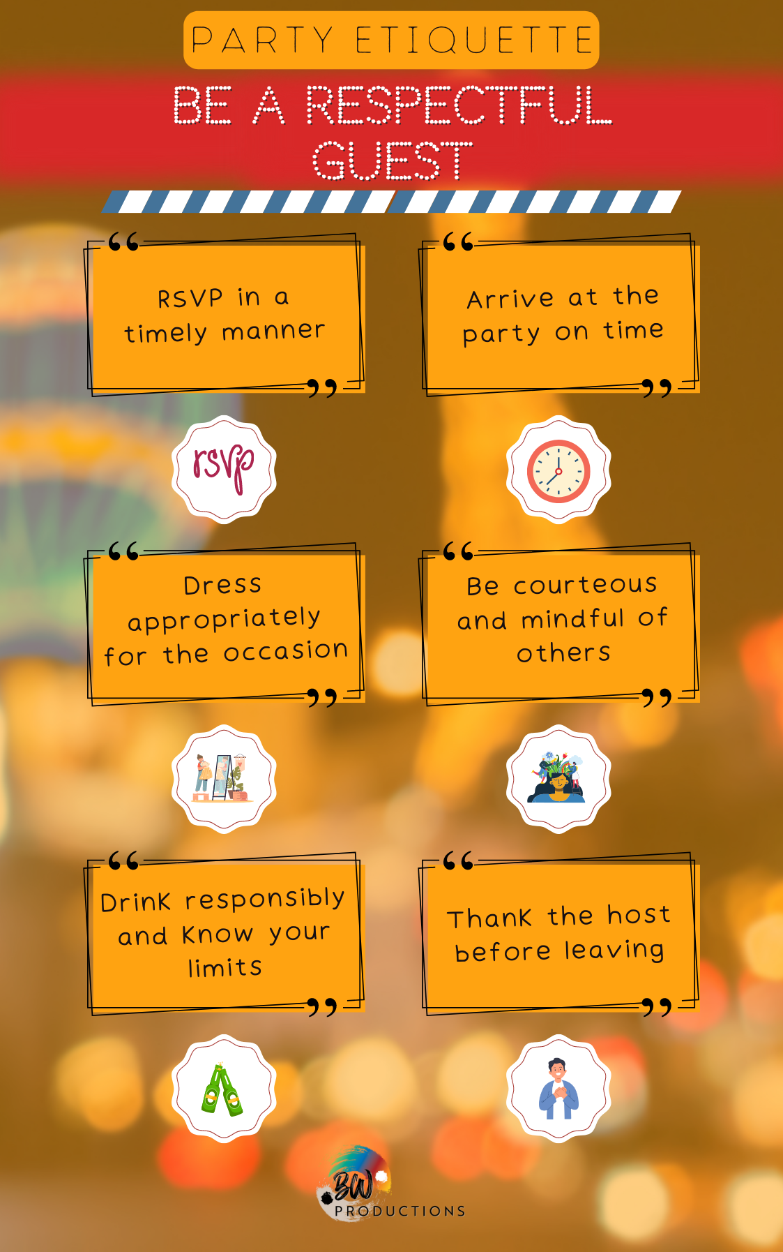 How to be a Responsible Guest? - vegas night themed party idea