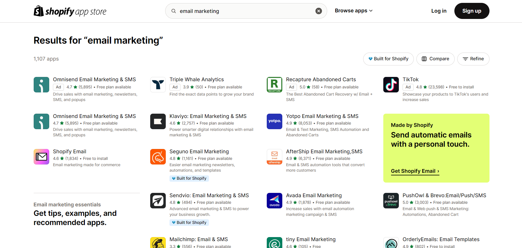 email marketing apps